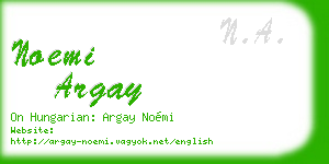 noemi argay business card