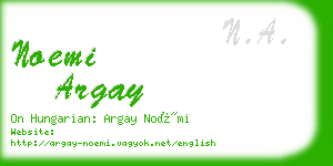 noemi argay business card